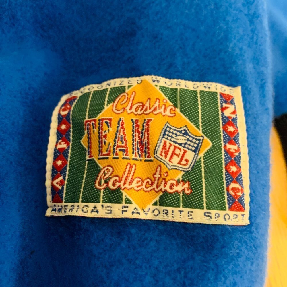 NEW WITH TAGS NY GIANTS Vintage 1990s Fleece 3/4 zip sweatshirt sewn embroidered - Picture 15 of 15
